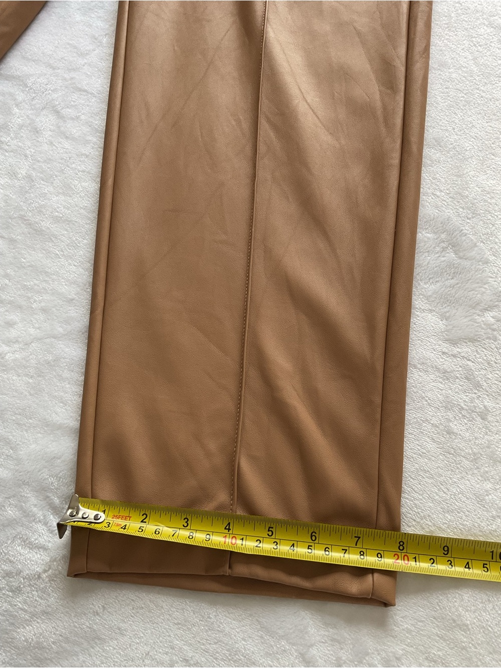 CALIA Women’s Faux Leather Jogger Pants Brown Tan Pull-On Size M - Picture 11 of 11